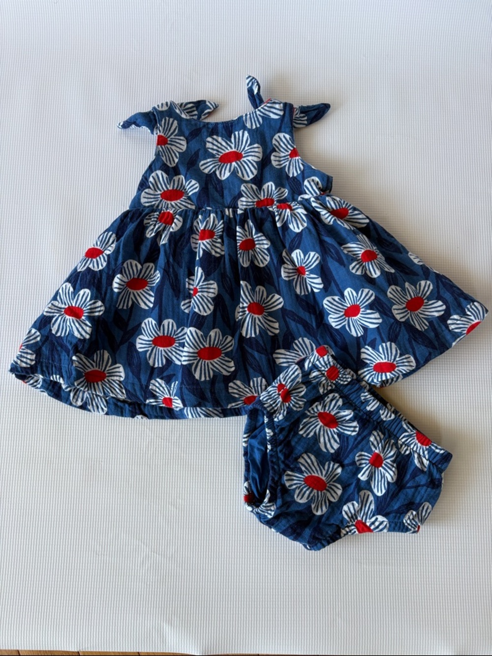 HANNA ANDERSSON GIRLS DRESS WITH DIAPER COVER SIZE 3-6mo